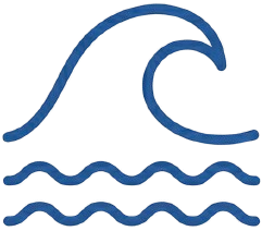 Ocean wave icon