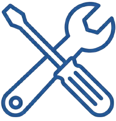 Tools wrench screwdriver icon